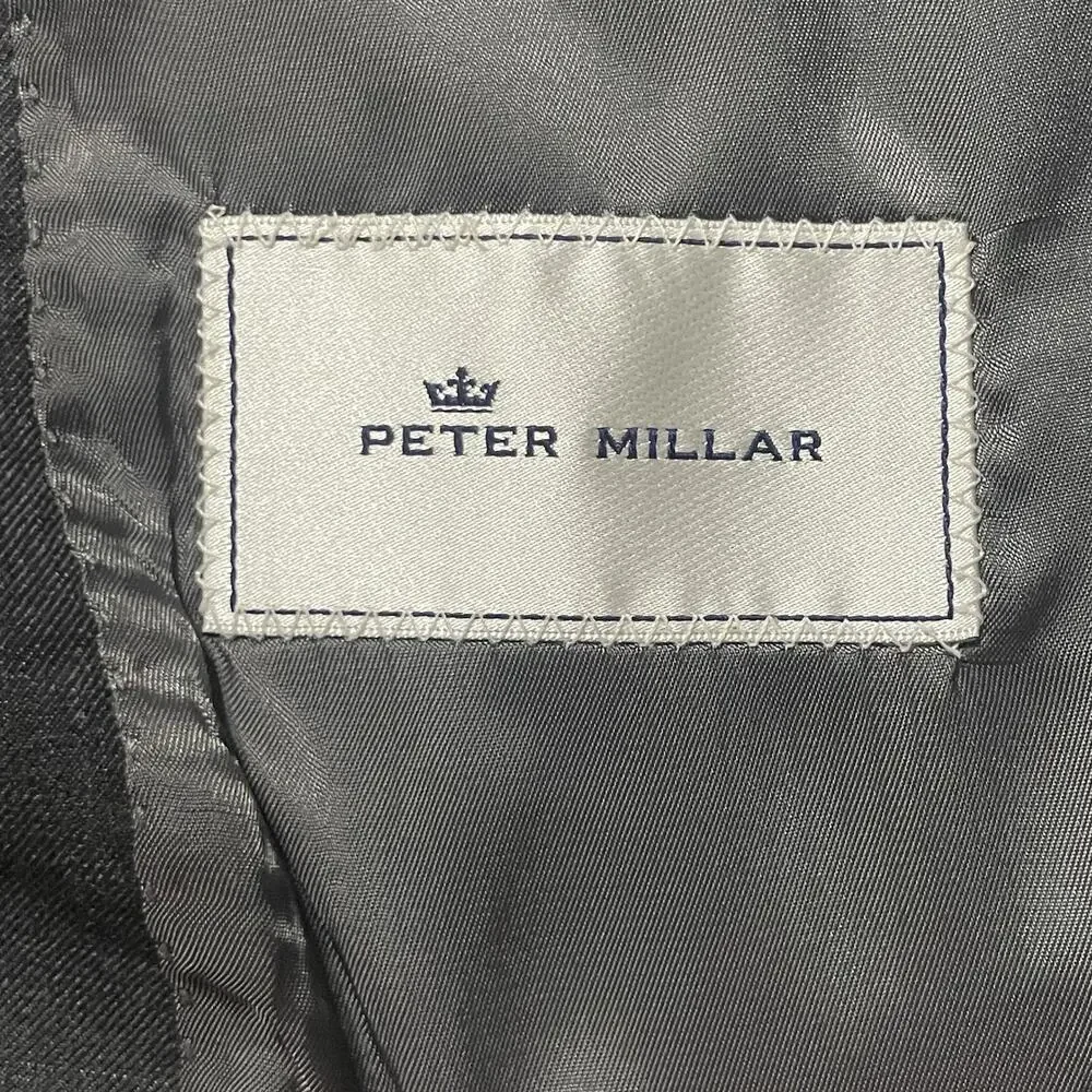 Peter Millar Suit Mens 40 S Gray 2pc Wool Blazer Pants 37x30 Modern Canada MINT